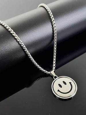 KURMASHOP Sterling Silver Stainless Steel Pendant Set
