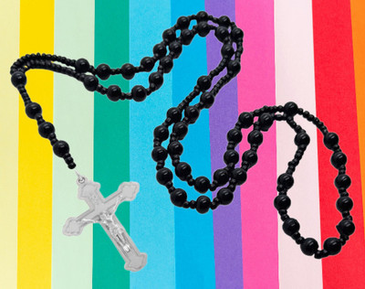 Dynamic Retail Global Cross Locket Jesus Chain Necklace Pendant Rosary Christian Jewellery G493Q Crystal Pendant Set