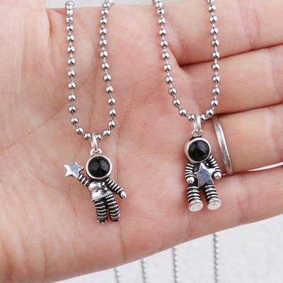JS Enterprises Silver Stainless Steel Pendant Set