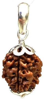 Madhur Creation 3 Mukhi Rudraksha Three Face Rudraksha Nepali Rudraksha Code:1 Wood Pendant