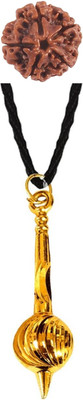 aradhya fashion Simple Elegant Versatile Everyday Pendant Locket for Men Women Wood, Stainless Steel