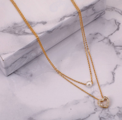 BOGHRA SALES New Stylish Classy Pendant Chain For Women And Girls Gold-plated Brass, Alloy Pendant