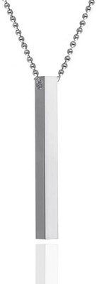 JS Enterprises Silver Stainless Steel Pendant