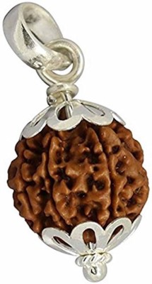 HAPPY CREATION 5 Mukhi/ Faced Rudraksha Pendant Silver Wood Pendant