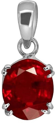 KUSHMIWAL GEMS 11.25 Ratti 10.25 Crt A+ Quality Natural Ruby Manik Ashtadhatu Pendant Silver Ruby Brass Pendant KUSHMIWAL GEMS 11.25 Ratti 10.25 Crt A+ Quality Natural Ruby Manik Ashtadhatu Pendant Silver Ruby Brass Pendant