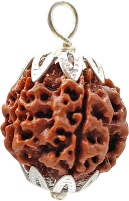 BHAGYA G 5 Mukhi/Five Mukhi/ Rudraksha Origional With Lab Certified, Shiv Shakti Beads Wood Pendant