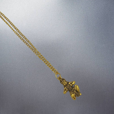 memstomuch Men Pendant, Pendant For Men, Lord Hanuman Locket, Locket For Boy Boy locket Gold-plated Brass, Alloy Pendant