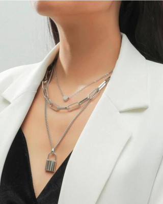 AVR JEWELS Silver Plated Alloy Layered