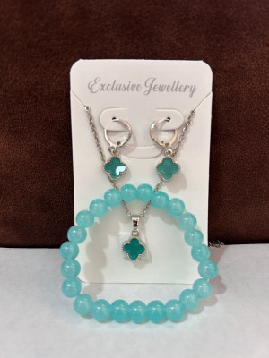 MAYA IMPEX Alloy, Stone Pendant Set