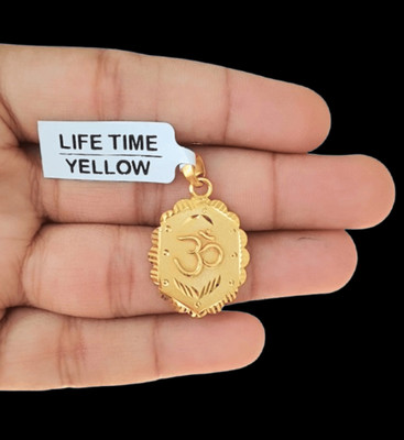 DIVS FASHION Om pandant with unique cutwork design Gold-plated Brass Pendant