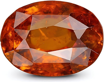 ARSUVI 7 Ratti Ceylon Gomed Hesonite Original Lab Certified AAAA+ Genuine Natural Garnet Stone
