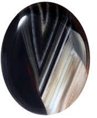 APSLOOSE 11.25 Ratti 10.00 Crt Sulemani Hakik Stone Natural Black Onyx Gemstone Agate Stone