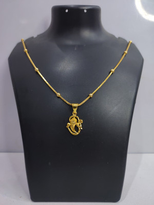 Qkatika Designer Gold-plated Alloy Pendant Set