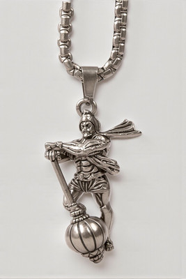 RAPPERSSHOP Lord hanuman Lockets | Lockets For Men Sterling Silver Stainless Steel Pendant Set