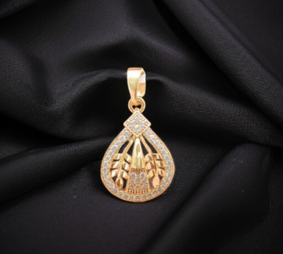 DIVS FASHION DESIGNER JALI WORK MANGALSUTRA PENDANT Gold-plated Brass Pendant Set