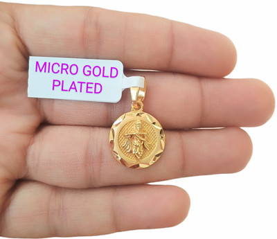 SAPNAPALACE Krishna ji GOLD plated Round locket Gold-plated Brass Locket