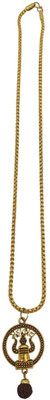 A1 yashvriddhi Unisex Mahadev Shiv Trishul OM Chain For Men Women Boys Unisex Gold-plated Brass, Alloy Locket Set