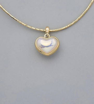 Ahvi Jewellery Eternal Glow Heart Pendant Necklace Gold-plated Stainless Steel