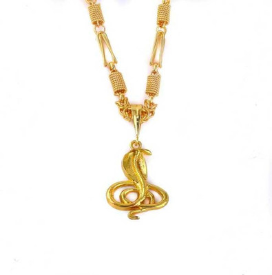 Pihoo Enterprise Snake ONLE & GPIN 241 (CHAIN) Gold-plated Diamond Alloy Pendant Set
