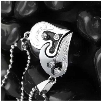 Animated F 91_JS rv-slvr dil_224 Silver Stone Pendant Set