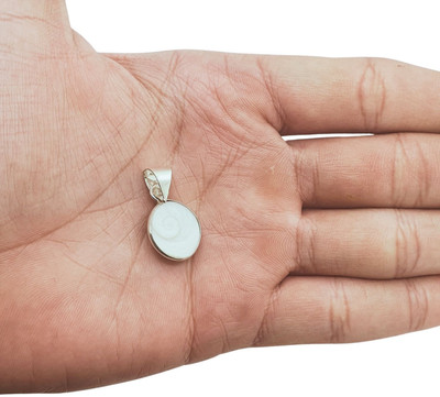 PLUYBaba Samagri Gomati Chakra Pendant Natural Shell Stone pendant Original Gomati Chakra Silver Brass Pendant