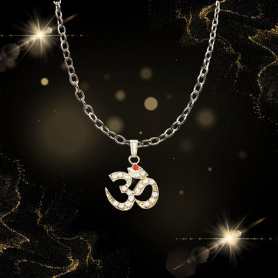 D2Fashion Om Shivya Locket In Highly Finish Material Silver Metal Locket