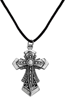 Shiv Jagdamba Biker jewellery Religious Jesus Cross Pendant Necklace Rhodium Zinc, Metal Pendant