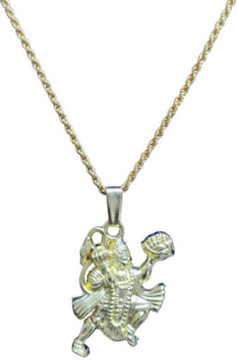 PLACIDO Pendant Locket Stylish, Fancy Silver Zinc Pendant Set