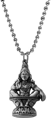 M Men Style South Indian Lord Sabrimala Swami Ayyappan Iyappan God Religious Jewellery Brass, Stainless Steel Pendant