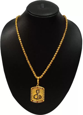 BHASHIMI 1 gram Pendant set With chain “20” Inches for man and boy New design new year Gold-plated Plated Copper Chain Set