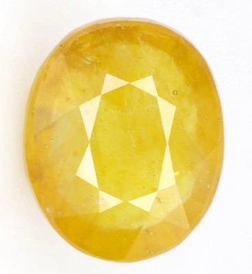 barmunda gems 11.25 Ratti Pukhraj yellow Sapphire Original With Certified Lab Sapphire Stone