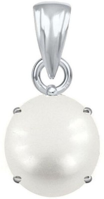 AQUAGEMS Pearl (Moti) 8.25 Ratti or 7.50 Ct Gemstone Men & Women bis Hallmark 925 Sterling Silver Stone Pendant