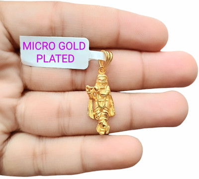 SAPNAPALACE KRISHNA GOD PENDANT WITH MICRO GOLD PLATED Gold-plated Brass Locket