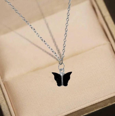 m a enterprises F 158_JSE-BF PENDENT Silver Stone Pendant Set