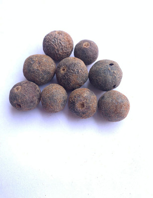 Rudraksham Rudraksha Nepali Scared Fruit (Set of 9) Wood Pendant Set