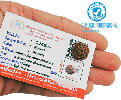 Khushal ENTERPRISE Rudraksha Original Certified Java Indonesian Bead by Shree Rudraksham Beads Wood Locket Set