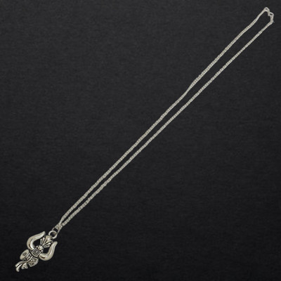 urbanzebra Shiva Om Trishul Damru Pendant Chain Pack of 1- Silver Silver Brass, Alloy Pendant