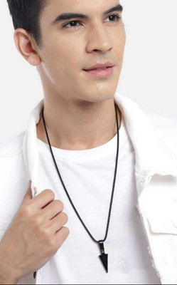 Vedansh Stylish Titanium Plated Head Pendant Titanium Stainless Steel Pendant