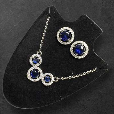 Charms ANTI-TARNISH STERLING SILVER SILK CHAIN NECKLACE FOR WOMEN & GIRLS Alloy Locket Set