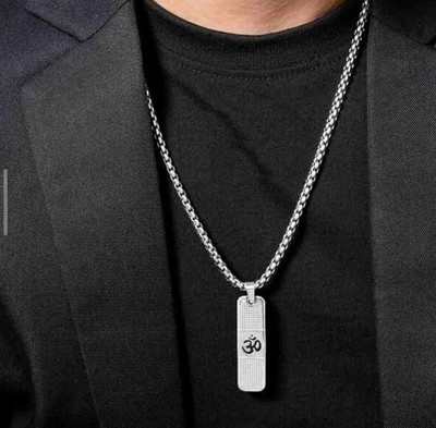 pompeo RICKY COLLECTION OmPendant Locket Sterling Silver Stainless Steel Pendant Set