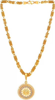 LABHUBAMON Pendant set for man and boy Gold-plated Copper Pendant Set