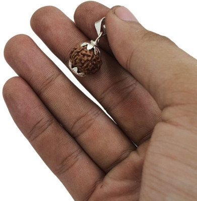 Haven gemsstone 7 Mukhi 7 Faced Nepali Rudraksha Pendant Positive Effect For Both Men & Women Silver Brass, Wood Locket Set