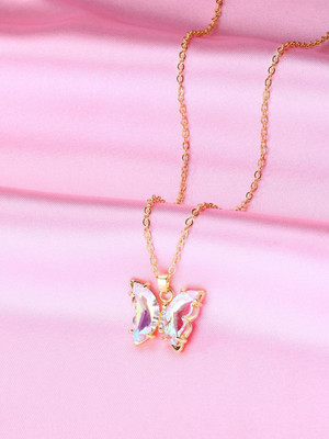 Ahvi Jewellery Aurora Wings Butterfly Pendant Necklace Gold-plated Stainless Steel