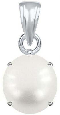 Suruchi Gems & Jewels Pearl (Moti) 10.25 Ratti or 9.50 Ct Gemstone Men & Women bis Hallmark 925 Sterling Silver Stone Pendant
