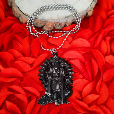 Sullery Murugan Kartikeya Kumara Kumaraswami Subrahmanyam Bhagwan Locket Rhodium Metal Pendant