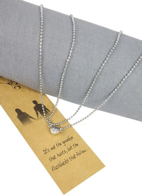 m a enterprises Astronaut Couple Magnet Attraction Locket Silver Stainless Steel Pendant Silver Stainless Steel