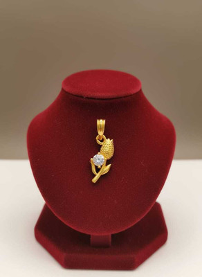 Anj Gold-plated Zircon Brass Locket