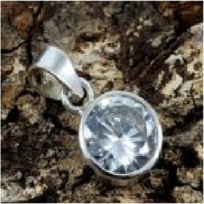 Ceylonmine01 Diamond Silver Pendant Zircon Alloy For women & girls Silver Pendant Silver Zircon Alloy