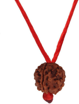 HAPPY CREATION 7 Mukhi Rudraksha / Seven Face Wood Pendant