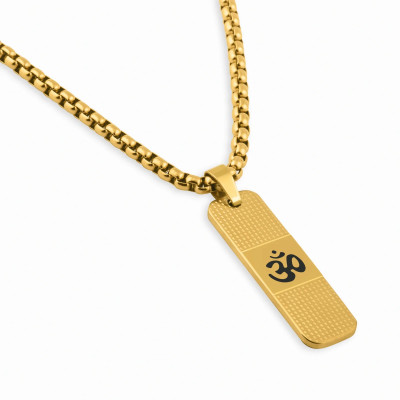 Indraa fashoins Om pendant gold Gold-plated Alloy Locket Set